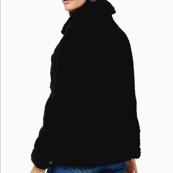 Topshop Borg Jacket - Picture 2 of 4